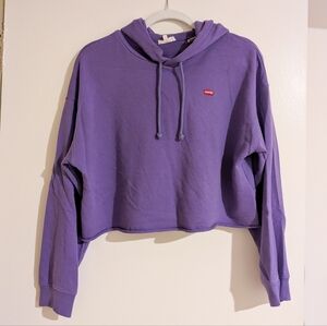 Levi's Cropped Purple Hoodie